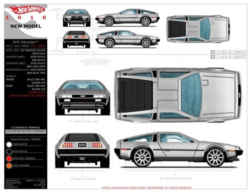 Hotwheels Delorean